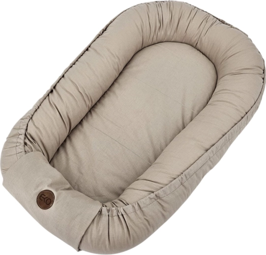 Nido in cotone EKO per neonati beige scuro 85 × 50 cm – Beige scuro