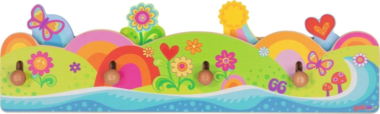 Attaccapanni da parete Flower power Goki