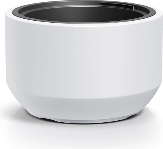 Vaso con inserto 39 cm bianco HEOS