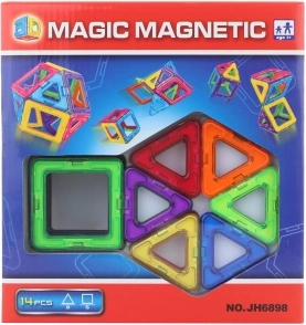 Set di costruzioni magnetiche 14 pezzi