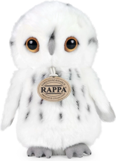 Rappa gufo bianco di peluche 18 cm eco-friendly