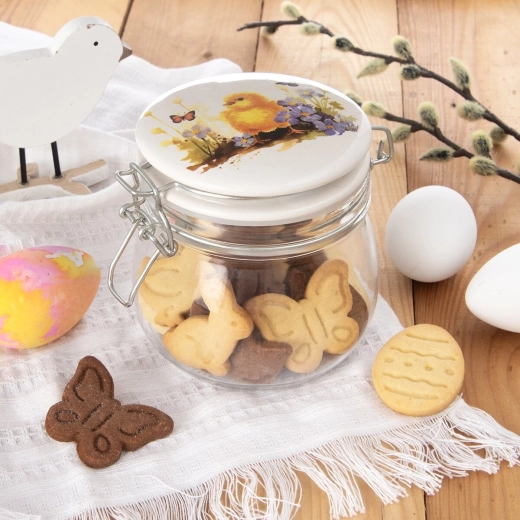 Capacità 0,5 l ideale per biscotti e alimenti secchi