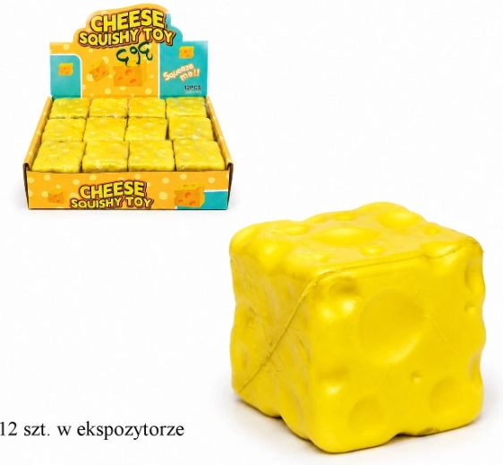 Formaggio antistress dorato da schiacciare