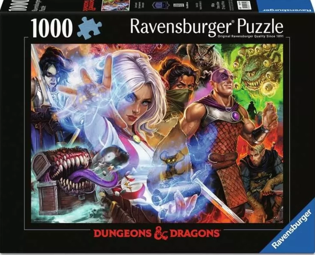 Puzzle Ravensburger Dungeons & Dragons: Sfida accettata 1000 pezzi
