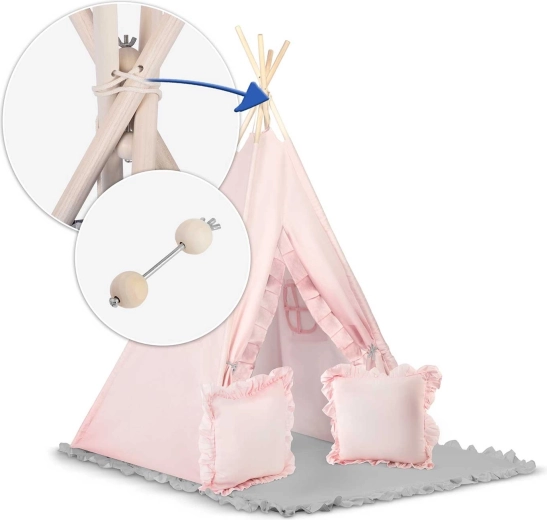 Struttura in legno stabile con stabilizzatore