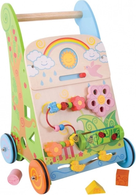 Girello attivo in legno da giardino BIGJIGS BABY
