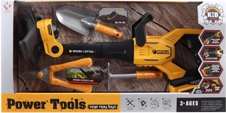 Decespugliatore giocattolo a batteria per bambini – set con forbici da giardinaggio e paletta