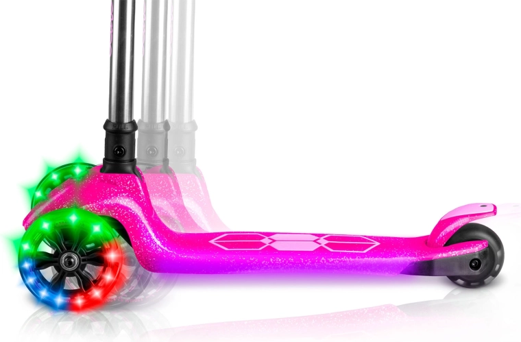 Ruote LED luminose per sicurezza e divertimento