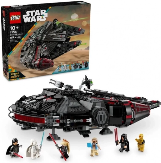 lego star wars falcone oscuro millennium 75389 set astronave