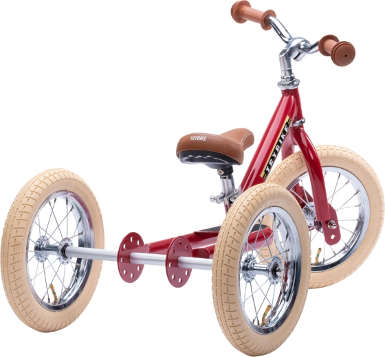 2 in 1: triciclo per iniziare, bici senza pedali per l’equilibrio