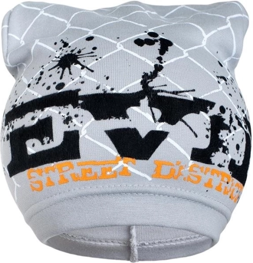 Cappellino primaverile per bambini New Baby con scritta, grigio