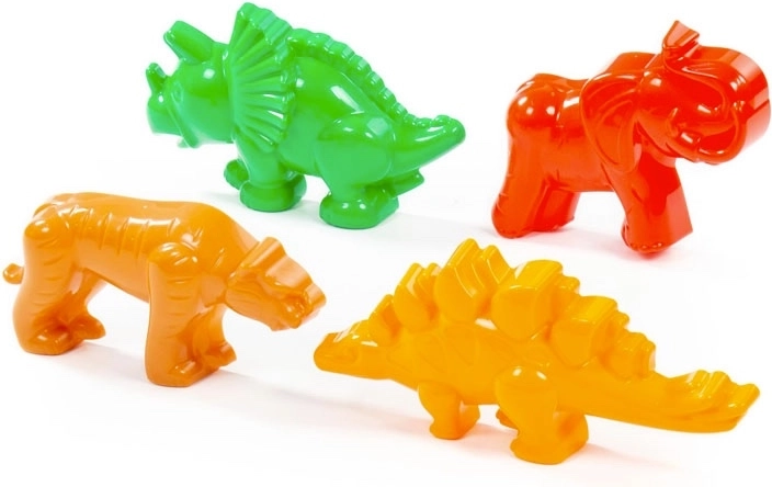 Set di formine tigre, dinosauri e mammut