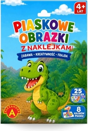 Kit creativo di quadretti di sabbia Dinosauro