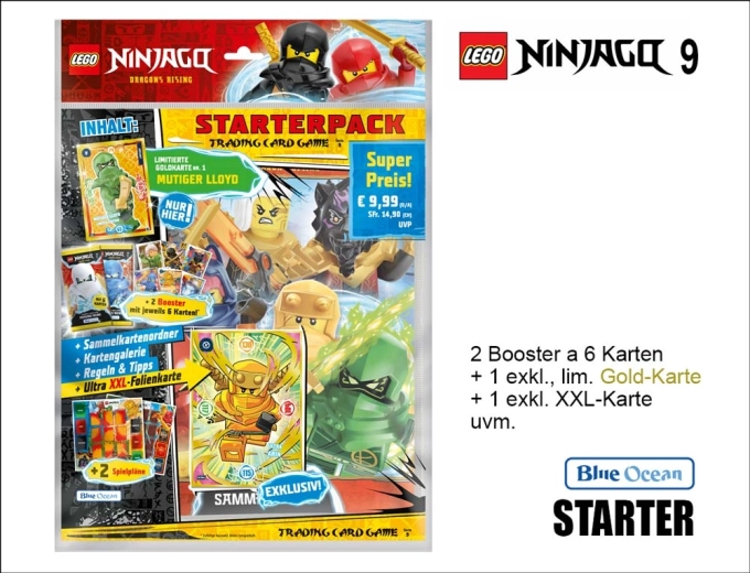 Carte collezionabili LEGO NINJAGO serie 9 – pacchetto starter