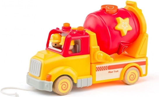 Betoniera colorata per bambini con smistatore di forme ed effetti