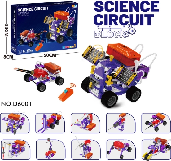 Kit educativo per costruire veicoli telecomandati