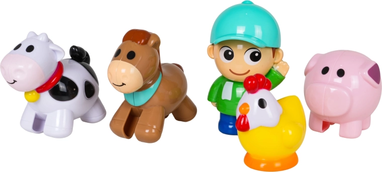 Animaletti e contadino per il gioco di ruolo