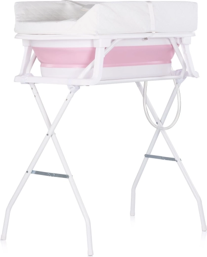 Chipolino vaschetta con fasciatoio e supporto Sonata pink