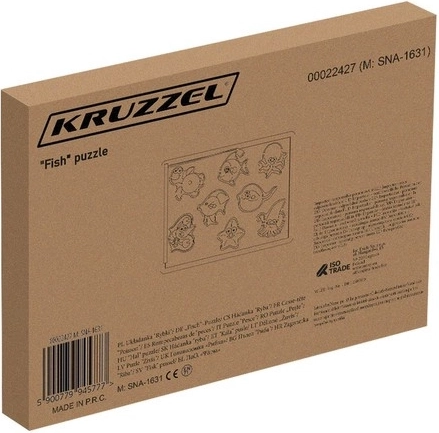Kruzzel inserto in legno magnetico da pesca Pesciolini