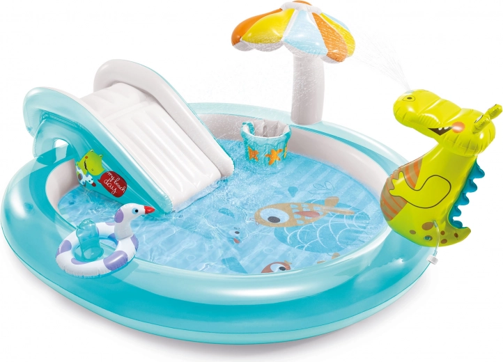Piscina per bambini gonfiabile con scivolo INTEX