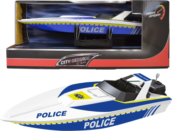 City Service Car motoscafo della polizia radiocomandato 1:14