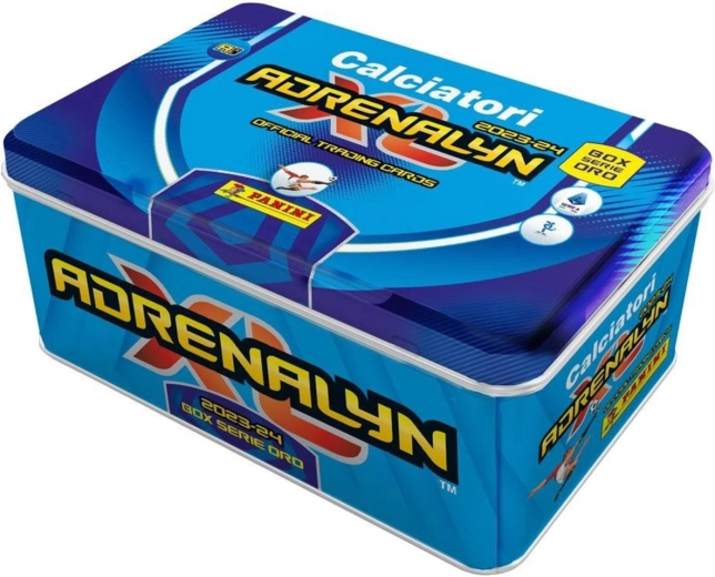 Panini Adrenalyn XL Serie A italiana 2023/2024 carte collezionabili in latta Oro Box - 1 pezzo