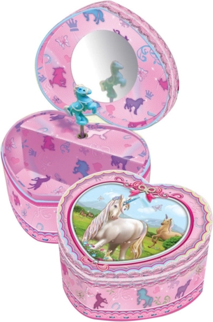 Carillon a forma di cuore Pecoware - Unicorni