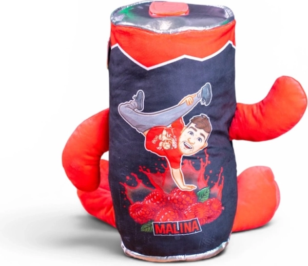 Peluche Tary drink lampone 40 cm