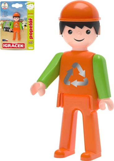 Efko Igráček MultiGO spazzino – figurina snodata su cartoncino - 1 pezzo