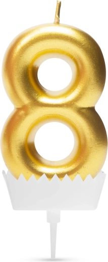 Candela per torta a forma di numero 8