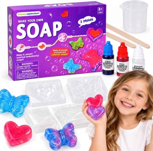 Kit creativo fai da te per realizzare saponi profumati