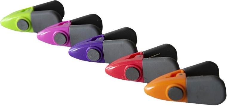 Molle magnetiche per frigorifero – mix di colori, 5 pezzi