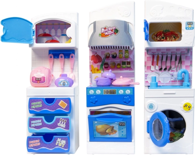 Cucina modulare con 3 moduli