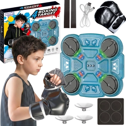 Woopie bersaglio da boxe musicale intelligente da parete blu