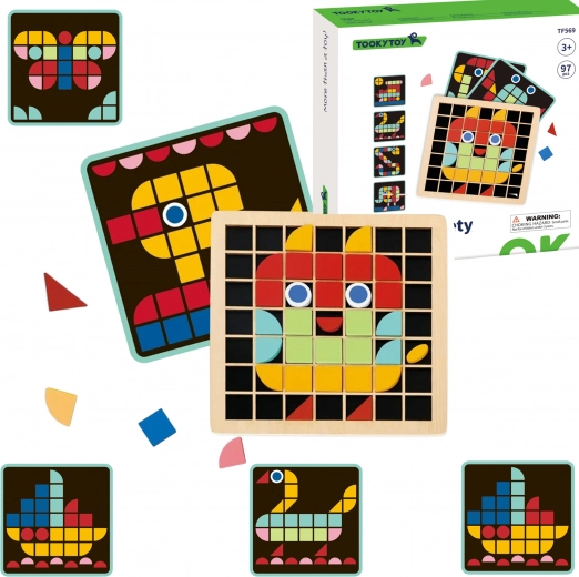 Mosaico di legno Tooky Toy Montessori