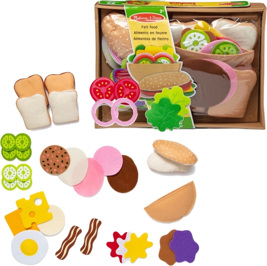 Set in feltro per preparare panini Melissa & Doug, 33 pezzi