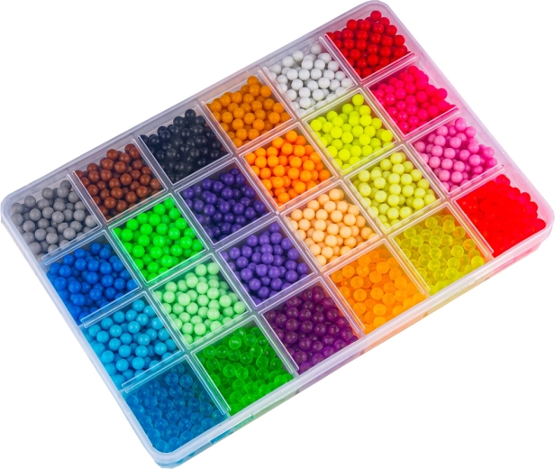 Pratico organizer con perline in 24 colori
