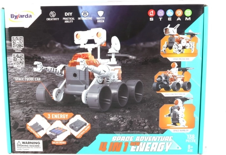 Set educativo spaziale 4in1 ad energia salina, solare ed elettrica