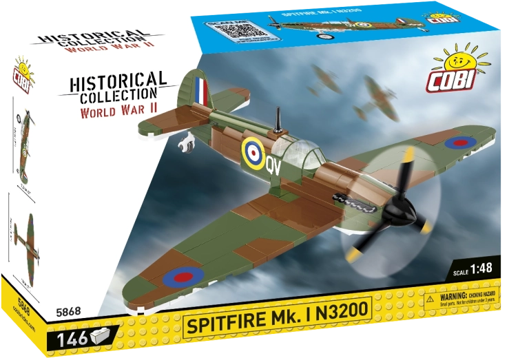 Cobi Spitfire Mk. I N3200 set da costruzione 1:48 (146 pezzi)