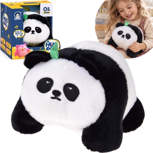 Panda peluche interattivo Hop Hop con registrazione, vibrazioni e 30 melodie