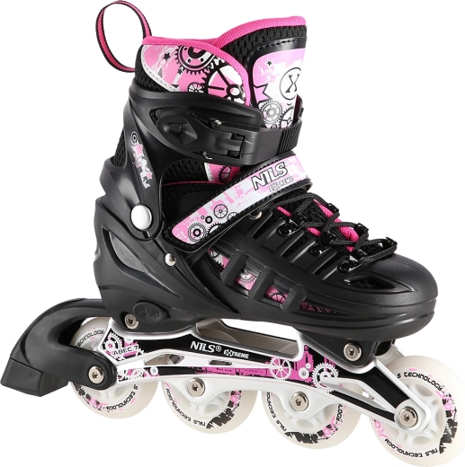 Pattini 4 in 1 Nils Extreme rosa – S (31-34)