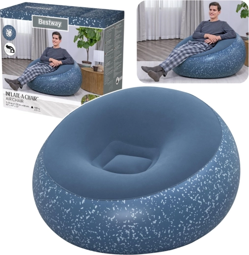 Poltrona gonfiabile Bestway Inflate-A-Chair blu