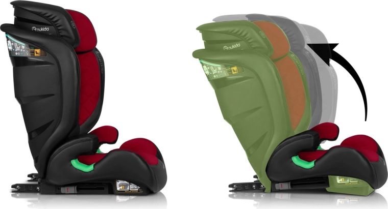 Cresce con il bambino: 12 posizioni del poggiatesta + 2 angoli di inclinazione