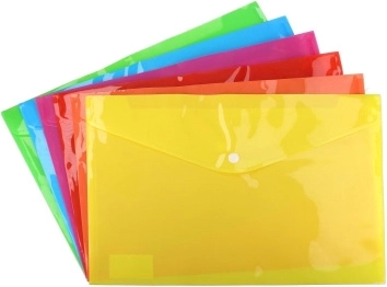 Cartellina con bottone C4 33 × 23,5 cm con etichetta