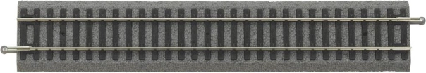 Piko binario dritto G231 con massicciata H0