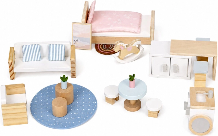 20 accessori inclusi mobili in legno
