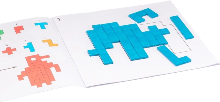 Sagome Wissner per Pentomino – quaderno con 20 schede modello