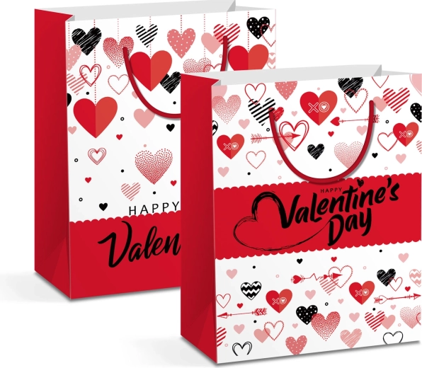 Borsa regalo di carta per bottiglia, 2 design - 1 pezzo