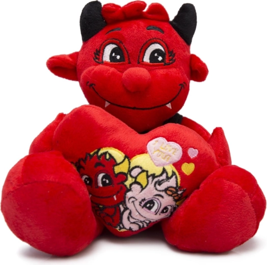 Diavoletto di peluche con cuoricino 20 cm - 1 pezzo