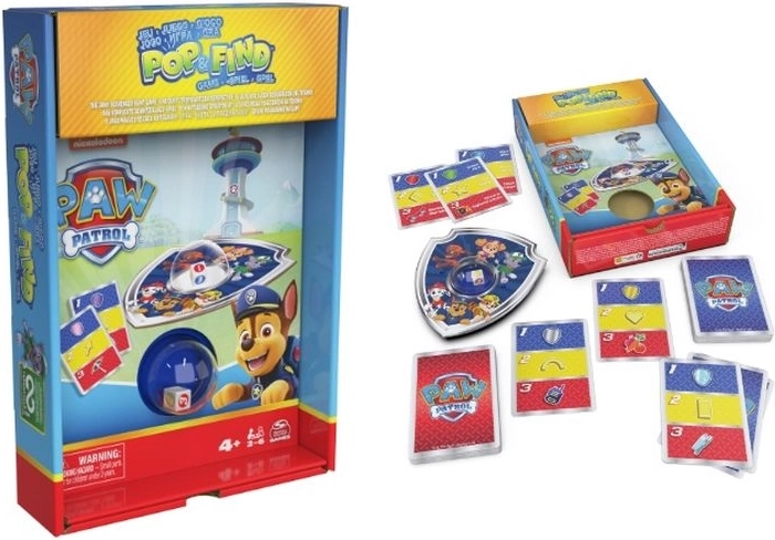 Spin Master Paw Patrol Pop & Find gioco di carte – caccia al bottino